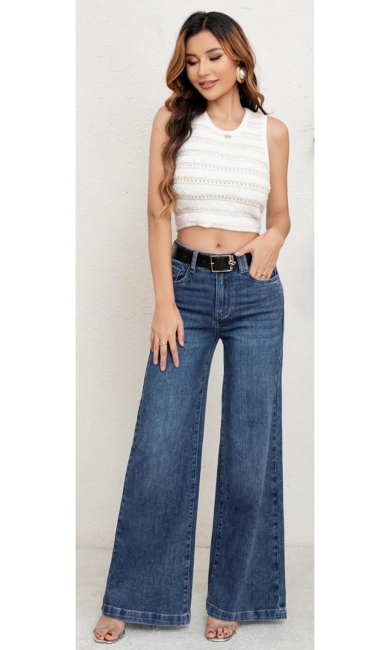 Blugi dama, Laulia, FJN220401CMD, gri, croiala stramti, cu talie