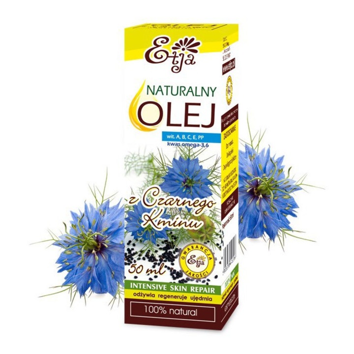 Etja fekete kömény kozmetikai olaj 50ml, ampulla, fő összetevő Acai