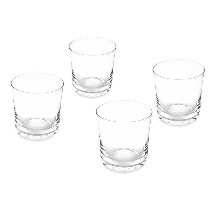 Set 4 pahare tip tumbler, Jamie Oliver, 320ml, transparent, 8,5x9cm