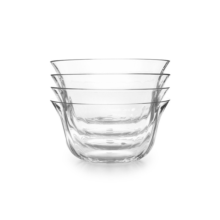 Boluri din sticla, Jamie Oliver, set de 4, transparent, 14x7cm