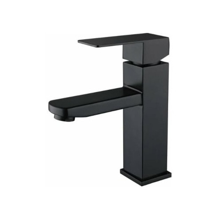 Fekete szaniter csaptelep, 304-es rozsdamentes acél, állítható