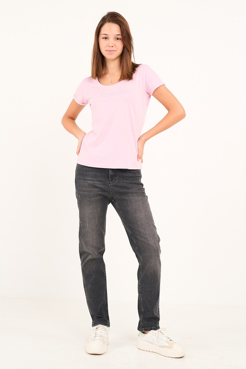 Lee Cooper, Blugi drepti cu talie inalta, Negru/Negru stins