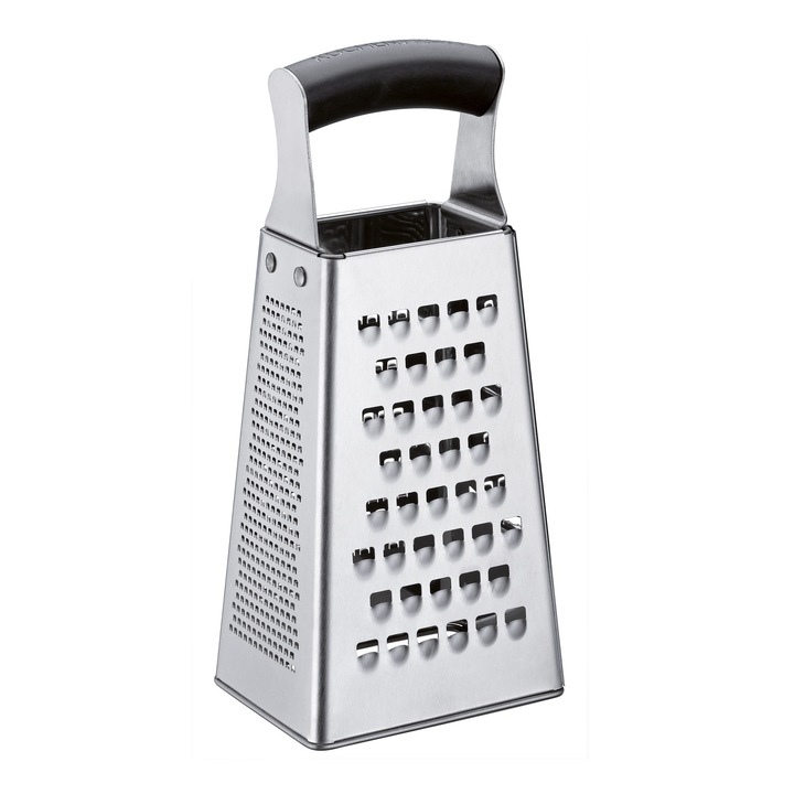 Tarka cu patru laturi, Kuchenprofi, inox, 23,5cm, cu manere din material placut la atingere