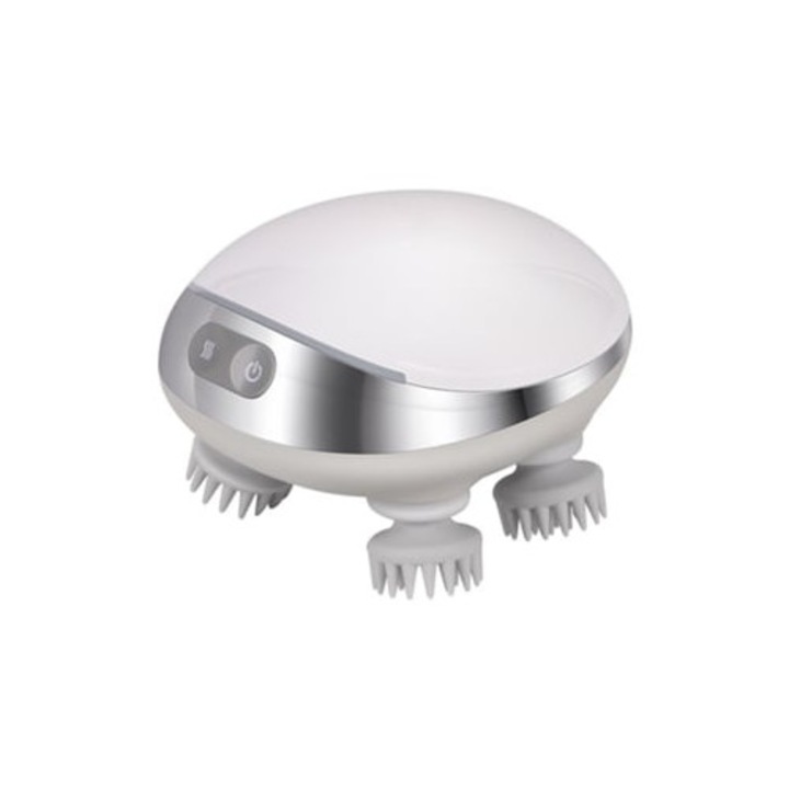 Електрически масажор за скалп с функция за нагряване, IPX7 водоустойчив, преносим, стимулира растежа на косата