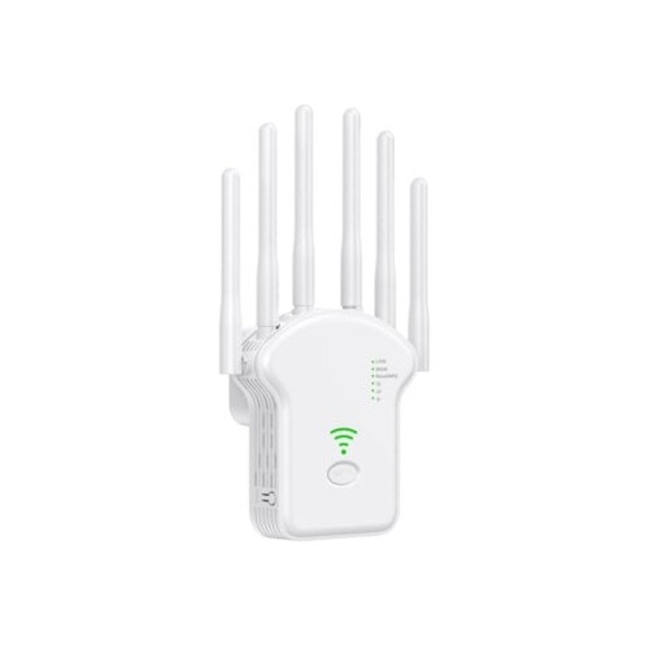 Extensor Wifi 2024, 6 antene, port Ethernet, acoperire extinsa, semnal puternic