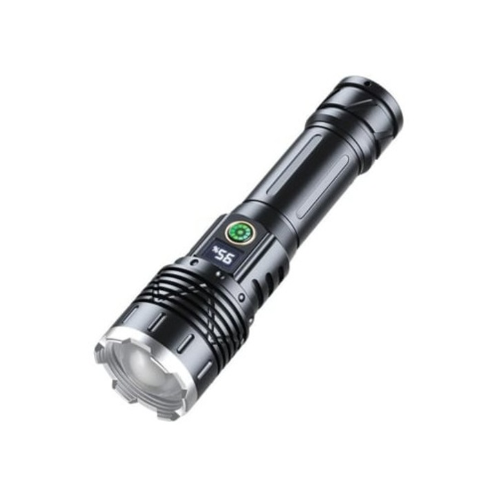 Lanterna tactica portabila Chronus, super luminoasa, zoomabila, neagra