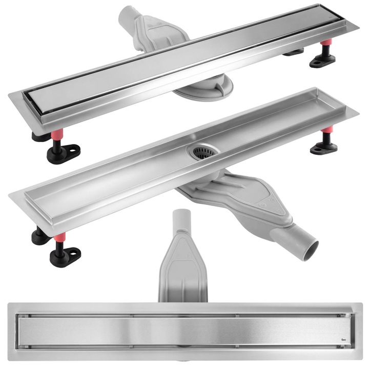 Sistem de scurgere Rea Neox, inox Aisi 304, masca obustronna, 700mm