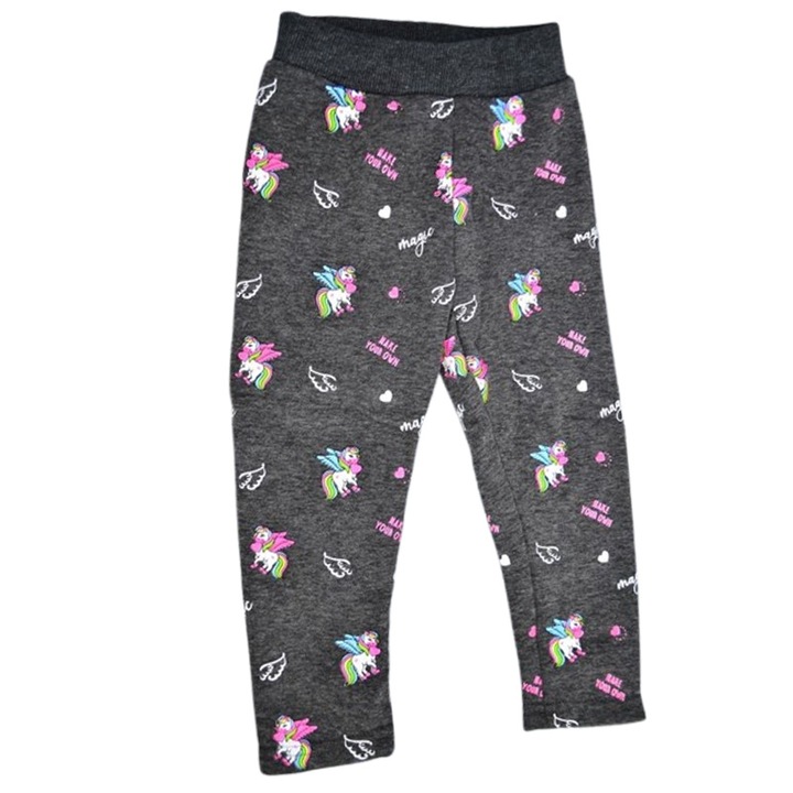 Bélelt leggings, lányoknak, Happy House WB-3319G, Szürke 123665