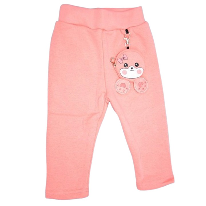 Bolyhos harisnyanadrág, lányoknak, Happy House, Korallszín