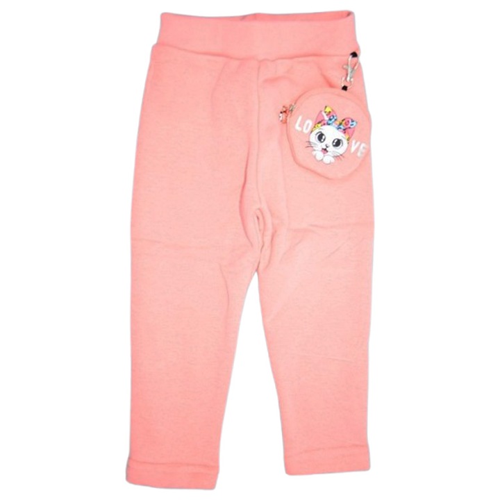 Bolyhos harisnyanadrág, lányoknak, Happy House WB-3317C, Korall 123700