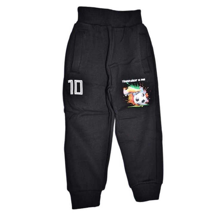 Bélelt sportnadrág fiúknak, Happy House WB-3554N, Fekete 123730