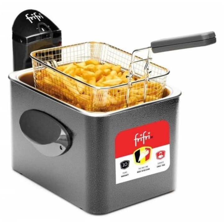 Фритюрник Frifri F1948AS, 4.5л, 3200W, метален, правоъгълен дизайн