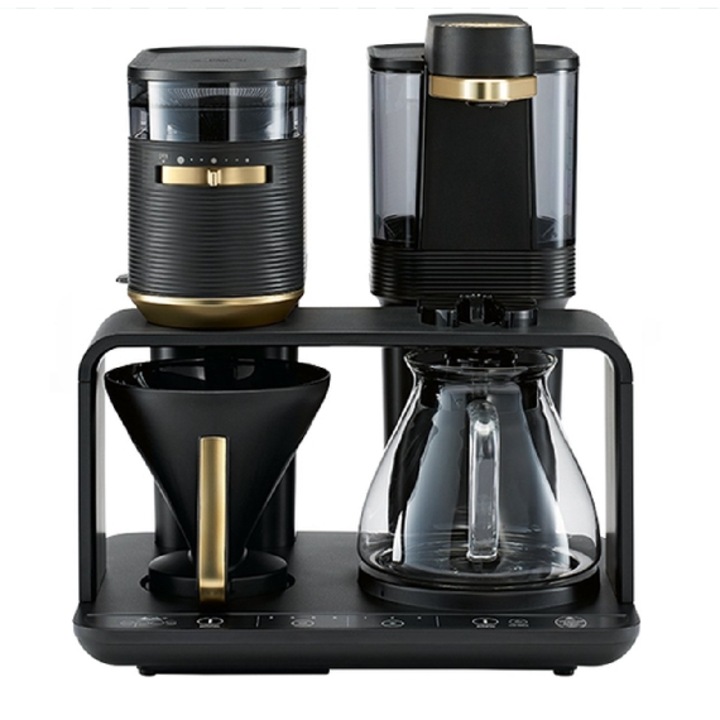 Cafetieră Melitta Epos, inox, 1000W, capacitate 1.25l, auriu