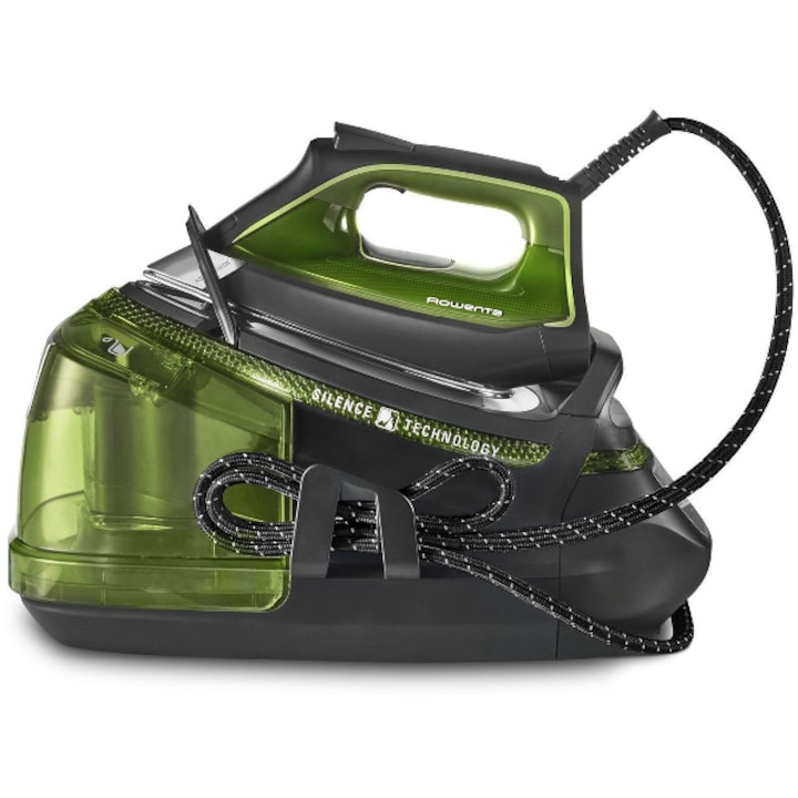 Statie de calcat Rowenta Silence Steam Pro, 2400W, abur constant, rezervoar mare, alb