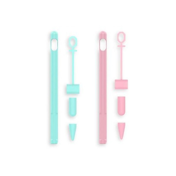 Комплект от 2 силиконови калъфа за Apple Pencil 1-во поколение, мека защита, противоплъзгащи