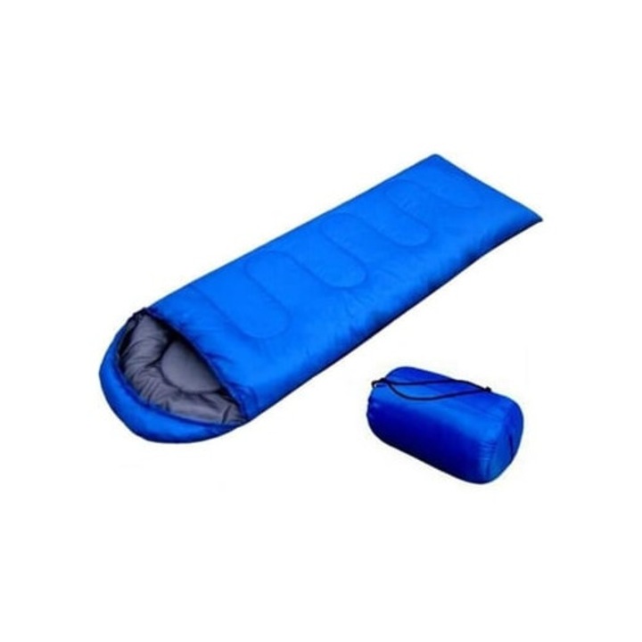 Спален чувал за възрастни OHP къмпинг, син, S/M