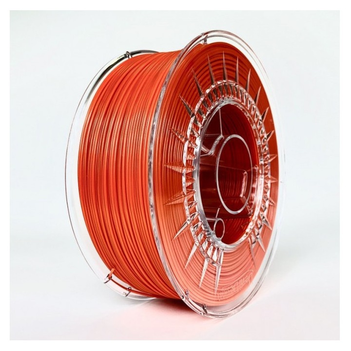 Filament PLA portocaliu inchis 1.75mm, 1kg, Devil Design