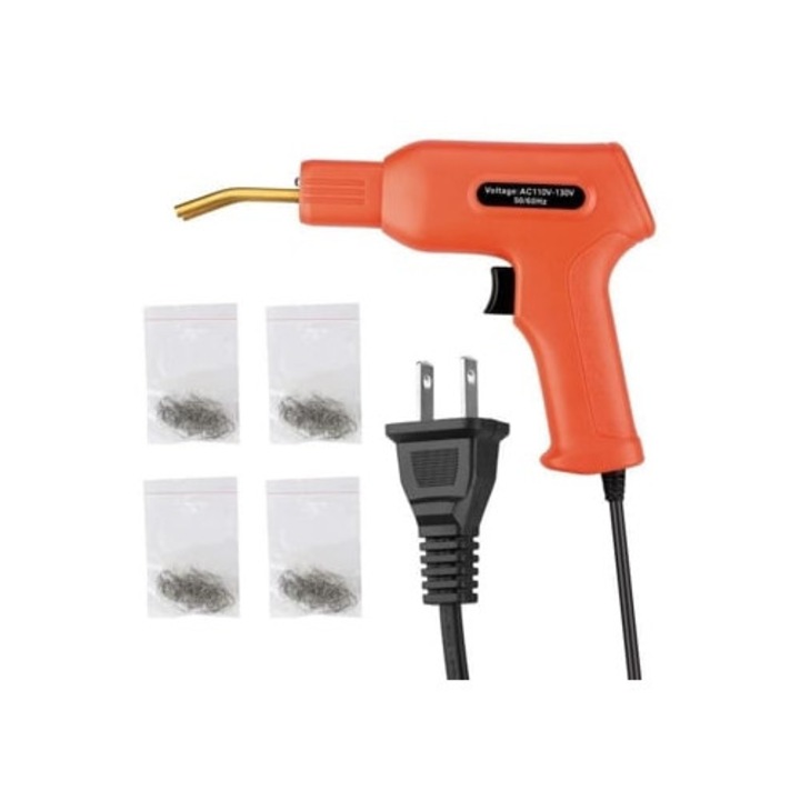 Pistol de lipit portabil 50W, grampeador cald PVC, reparare obiecte decorative, set