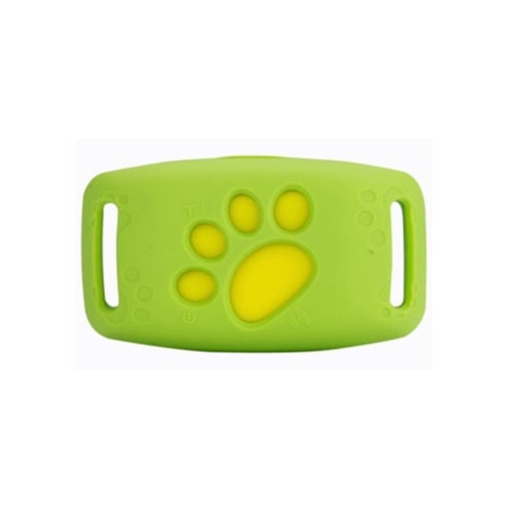 Localizator GPS pentru animale de companie, dispozitiv anti-pierdere, verde