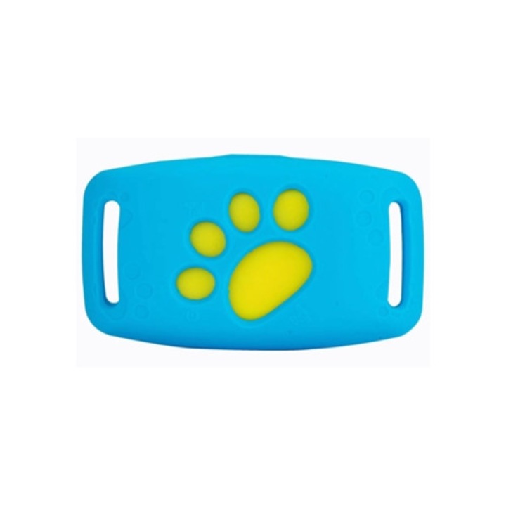 Localizator GPS pentru animale de companie, dispozitiv anti-pierdere, albastru
