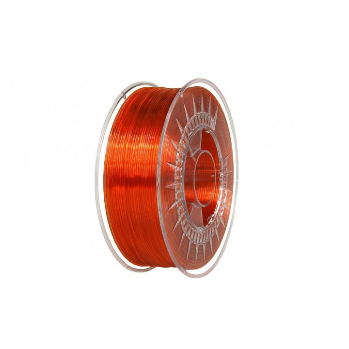 Devil Design PETG átlátszó világos narancssárga filament 1.75mm, 1kg, 3D