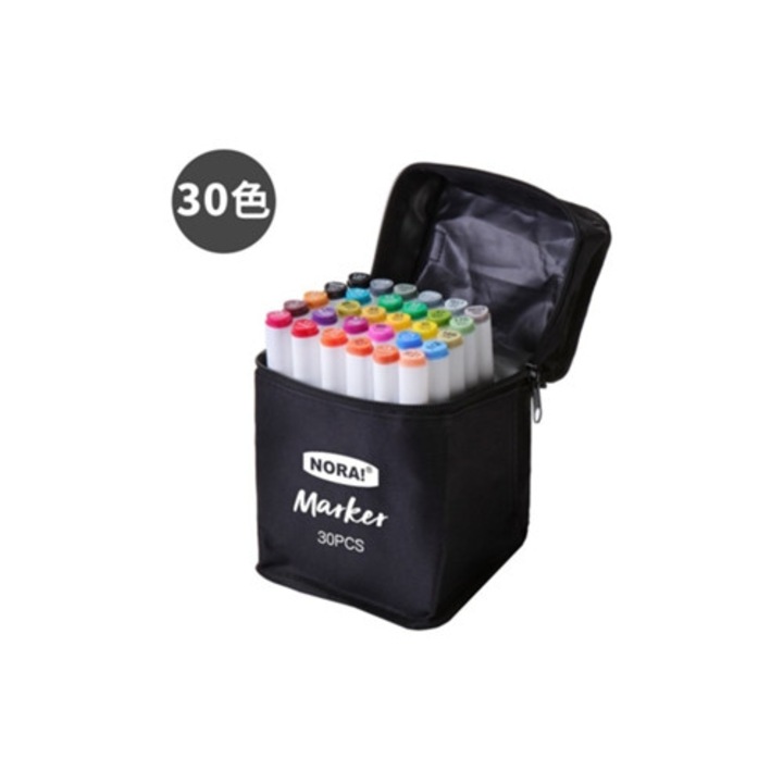 Set de 30 markere Yuysan, multicolor, PP