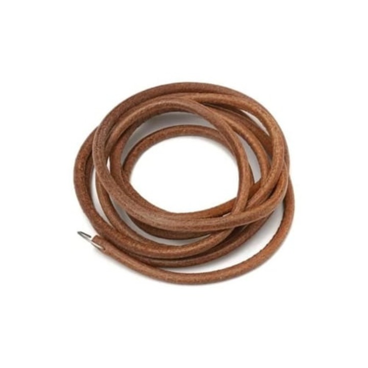 Кожена каишка за педал на шевна машина, 3/16 инча, 183 см