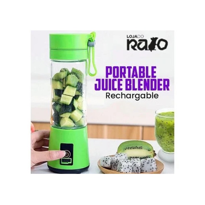 Hordozható és újratölthető zöld turmixgép, turmixgépek és aprítók