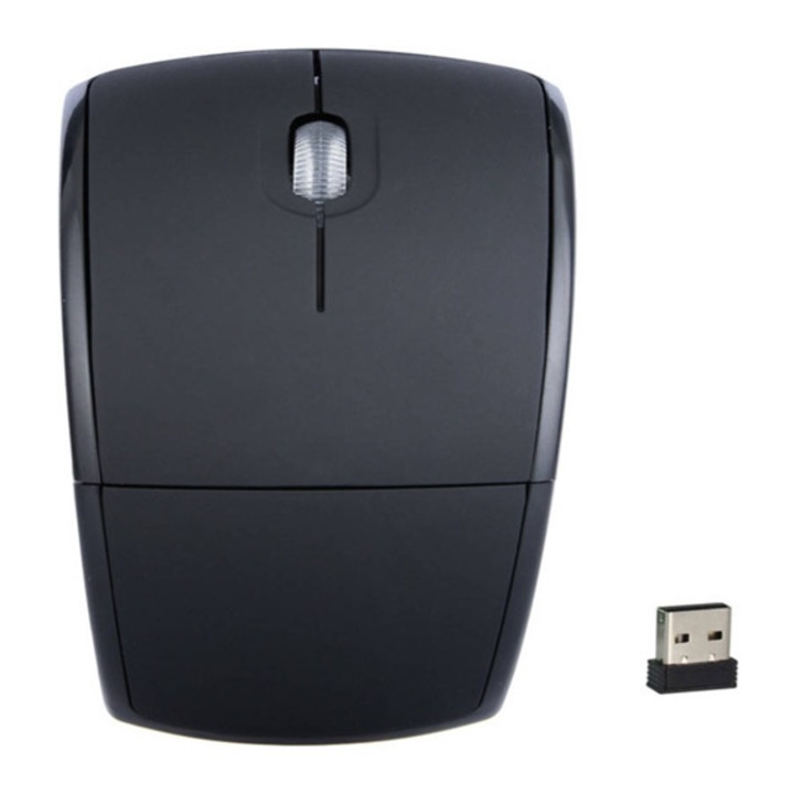 Mouse dobrabil HXSJ, sem fio, negru
