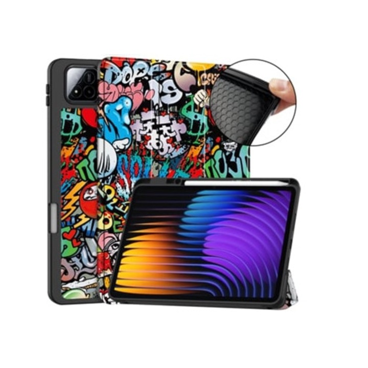 Калъф за таблет за Xiaomi Pad 7/7Pro, графит, комплект калъфи от мека кожа