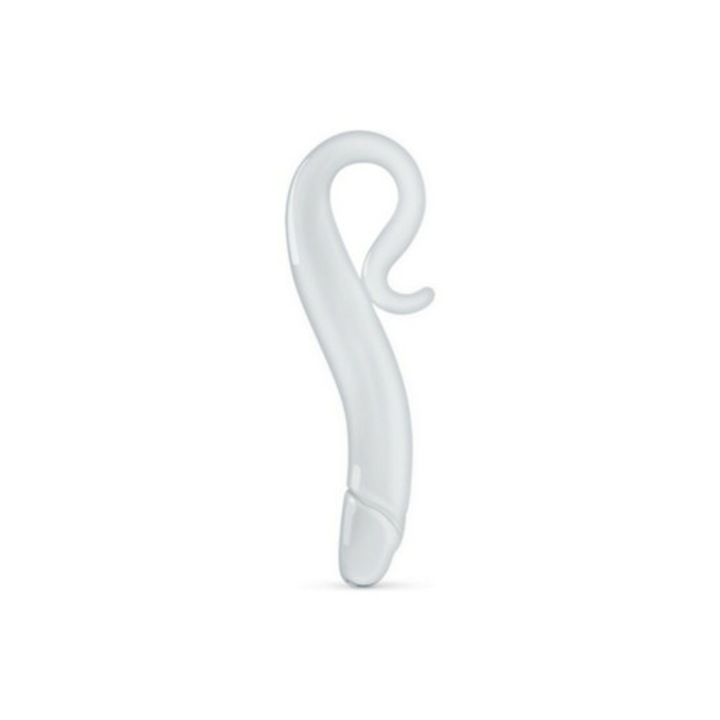 Üveg dildó, 18 cm