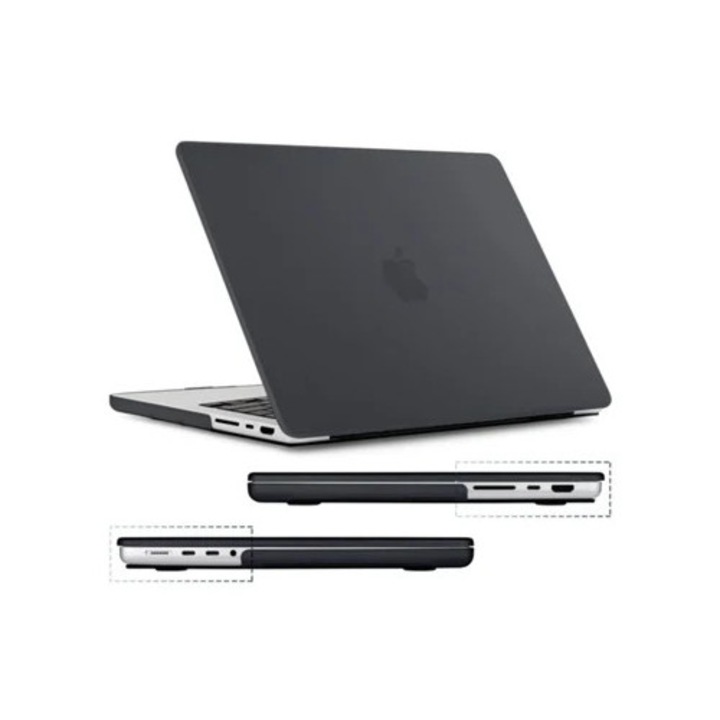 360 védőtok Macbook Pro 13-hoz, fekete