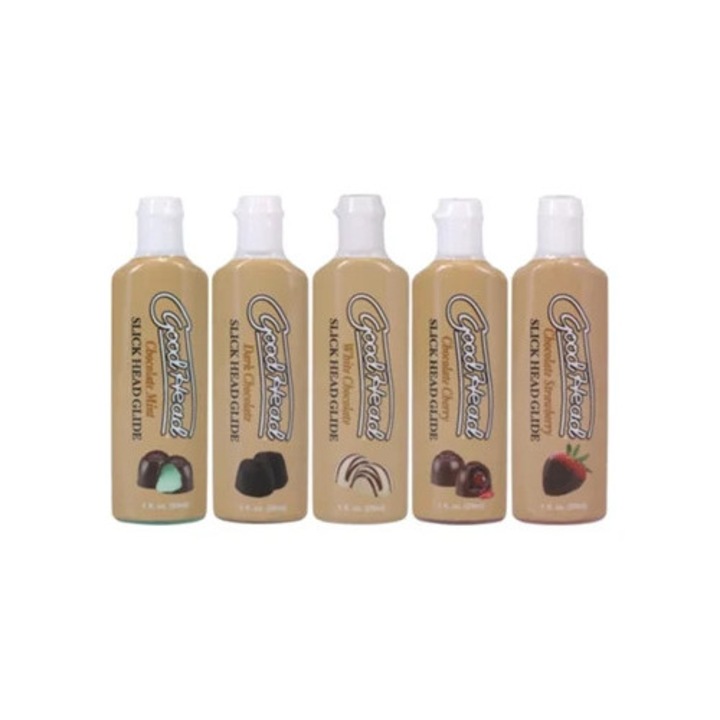 Hajviasz, Goodhead Slick Head Glide, 5x30ml szett, csokoládé
