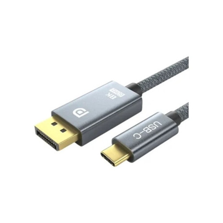 Cabo Displayport 1.4, 8K@60Hz, 4K@144Hz, 32Gbps, 2 méter