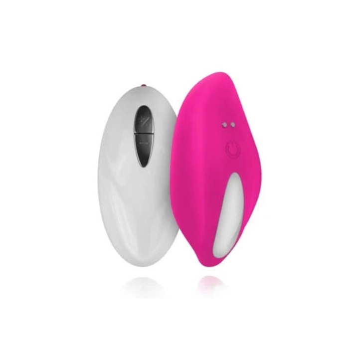 Mini vibrátor távirányítóval, TEAZERS, 10 mód, rózsaszín