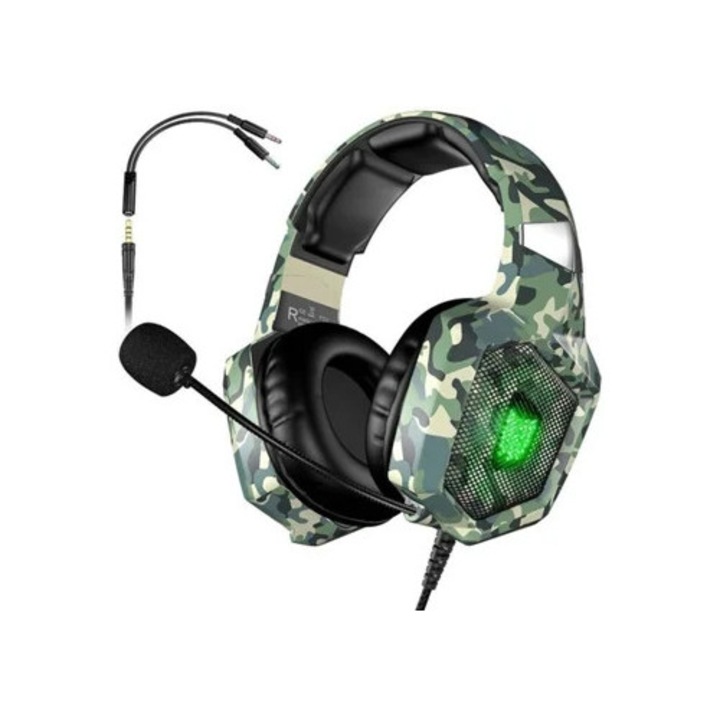 Слушалки за компютър ONIKUMA K8RGB, зелени