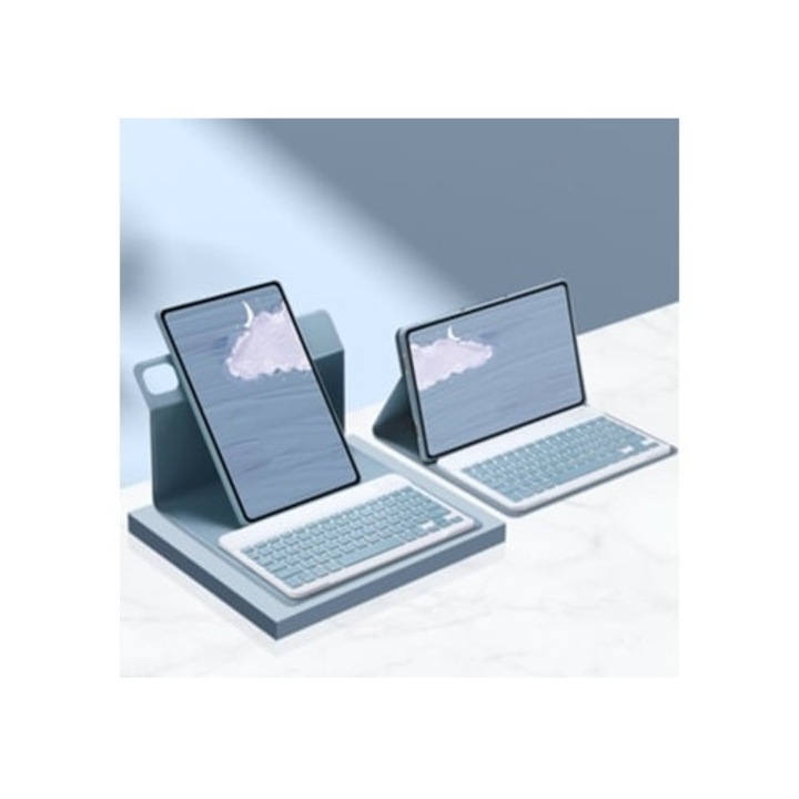 Tastatura pentru tableta, rotire 360 grade, Xiaomi Pad 5 / Pad 5 Pro 11, albastra