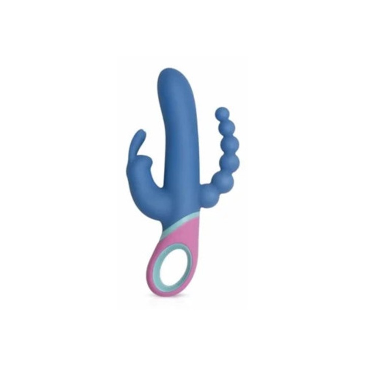 Vibrátor, Forgó, USB, rózsaszín/kék