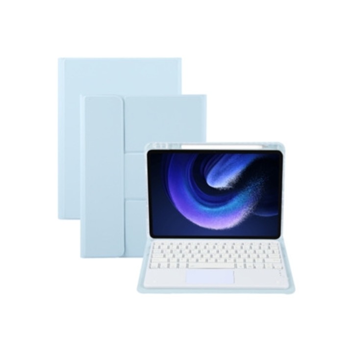 Калъф за таблет YUYSAN за Xiaomi Pad 6, с тъчпад, син