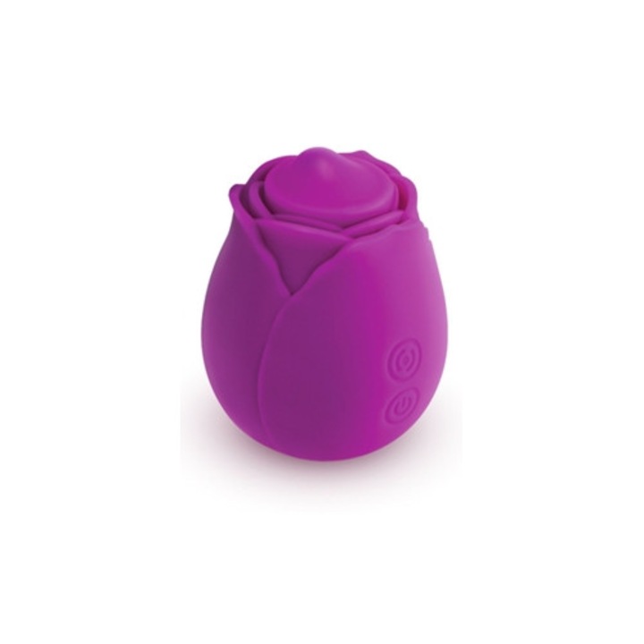 Vibrátor, lila, rózsa alakú