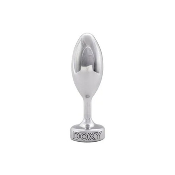 Dop anal, Doxy, ezüst, 10x5cm