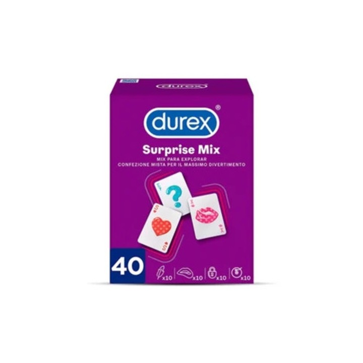 Комплект презервативи, Durex, 40 броя