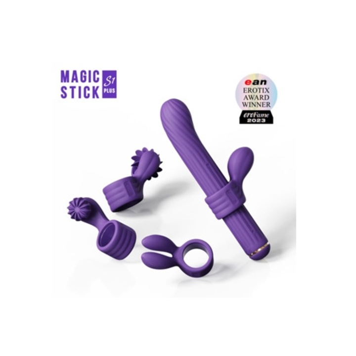 Magic Stick S1 Nyuszis csiklóizgató vibrátor, lila