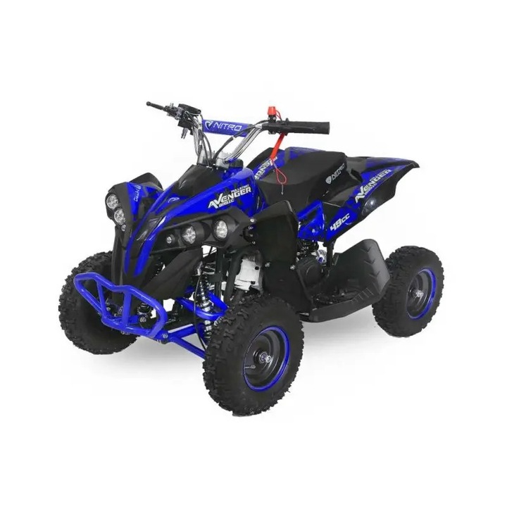 ATV TEA Sports Copii 50cc, Pornire Demaror, Roti de 6″ Albastru