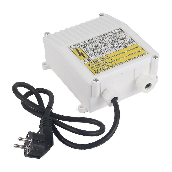 Vezérlődoboz búvárszivattyúhoz 1.5KW 2HP, hővédelem, 220V, kompakt méretek