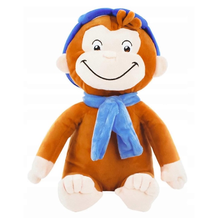 Jucarie de plus Maimuta Curious George 30 cm, multicolor, design interesant