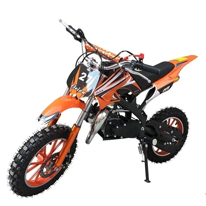 Mini Cross Moto TEA Sports Cross Copii 49 cc, Cutie Automata Portocaliu