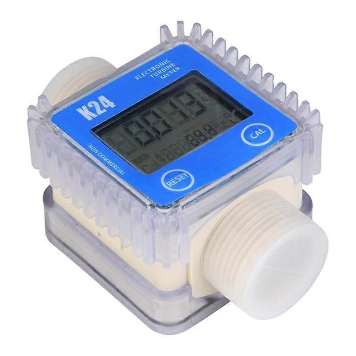 Contor digital pompa motorina, K24, 10-90L/min, albastru si alb, cu unitati de masura multiple