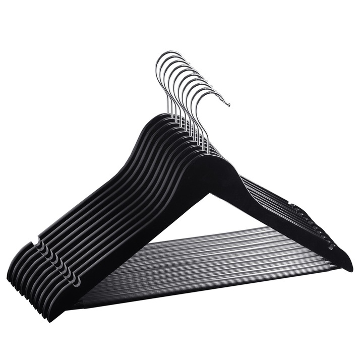 Set 40 Umerase din Lemn, HUMERO, din lemn de artar, negru