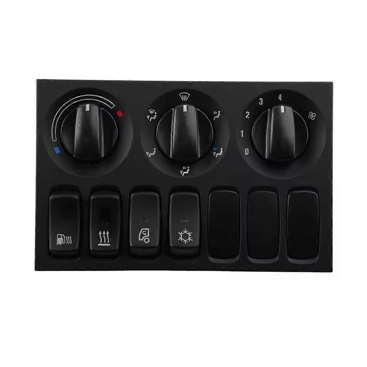 Autófűtés vezérlő kapcsoló Scania P, G, R, T-Series 05-16, fekete, műanyag